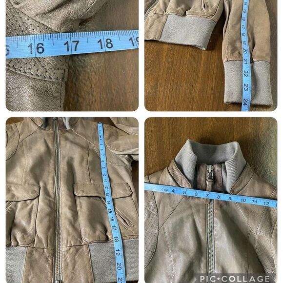 Mackage Lamb Leather Moto Biker Jacket size small - Picture 10 of 10